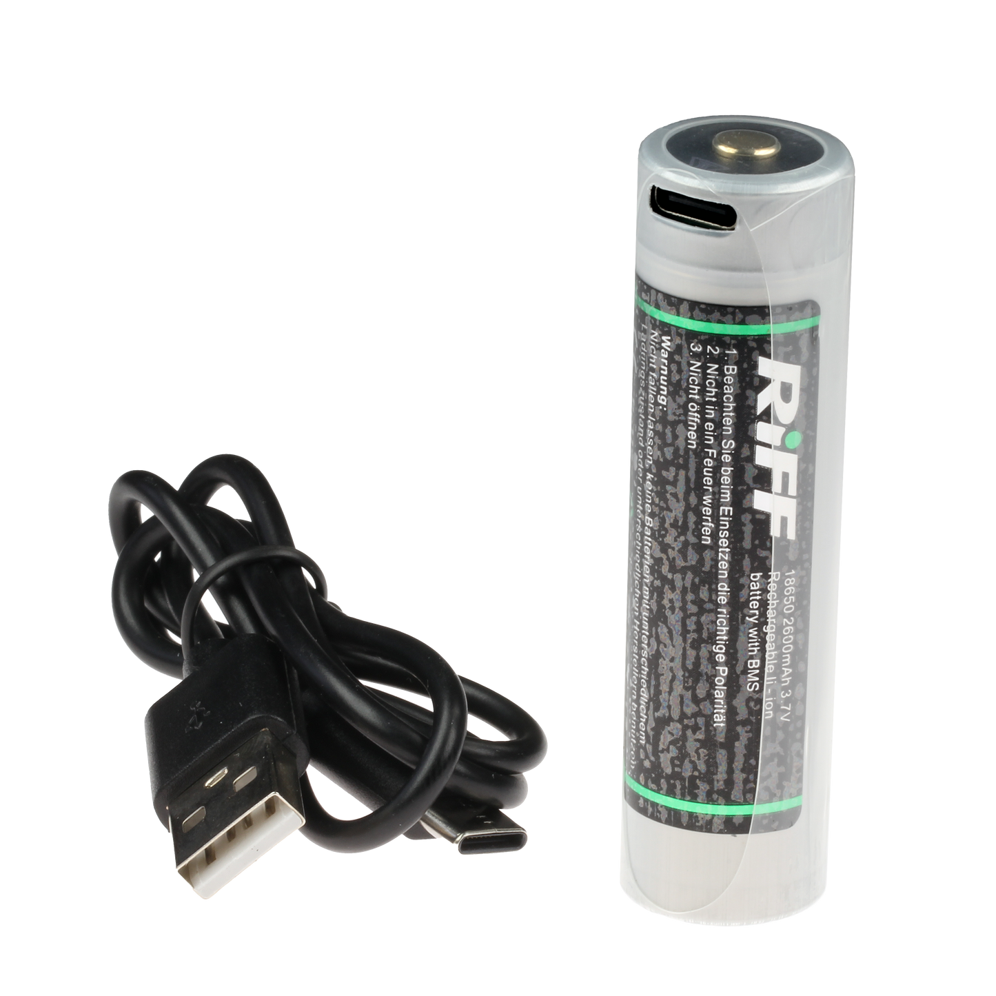 Li-Ionen Akku 18650 mit BMS & USB-C Port